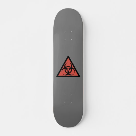 Rood biogevaarbord skateboard (Voorkant)