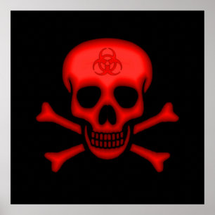 Rood Biohazard Poster