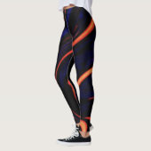 Rood blauw bruin koele kleur eenvoudig Modern Roze Leggings (Links)