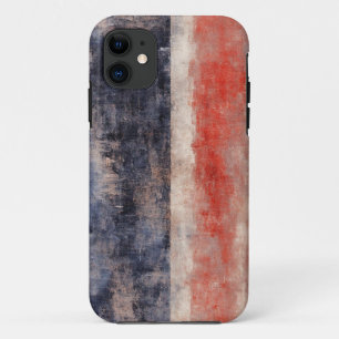 Rood & Blauw Brushstroke Abstracte iPhone 11 Hoesj Hoesje