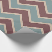Rood Blauw Chevron Cadeaupapier (Hoek)