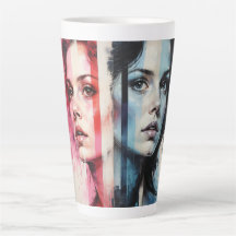 Rood & Blauw Dualiteit - Tweelingportretten in Abs