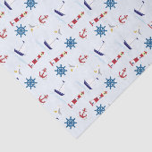 Rood, blauw en wit tissuepapier (Detail)