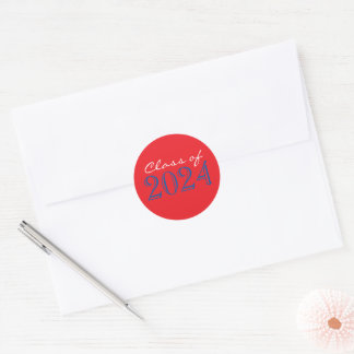 Rood & Blauw Envelope Seal Stickers