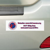 Rood/blauw FFRC-Bumpersticker Bumpersticker (Op auto)