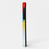 Rood Blauw Geel Geel Grauw Uniek Patroon Case-Mate iPhone Case (Achterkant/links)