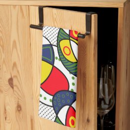 Rood Blauw Geel Groen Strandbal Theedoek