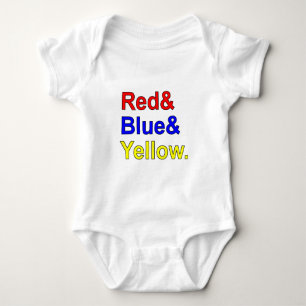 Rood Blauw Geel Primaire Kleuren Romper