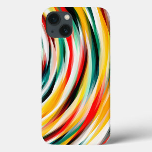 Rood Blauw Geel Zwart iPhone 13 Hoesje