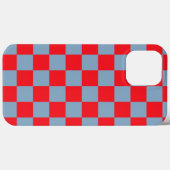 Rood blauw geruit gingham patroon Case-Mate iPhone case (Achterkant (horizontaal))
