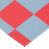 Rood blauw geruit gingham patroon tafelkleed (Gekanteld)