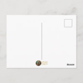 Rood & Blauw Glas in lood Hart Steampunk Series Briefkaart (Achterkant)