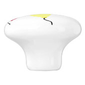 Rood Blauw Groen Ballonnen Keramische Knop (Zijkant)