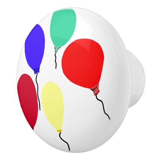 Rood Blauw Groen Ballonnen Keramische Knop (Rechts)