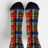 Rood Blauw Groen Geel Geruit Schots Design Sokken (Top)