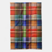 Rood Blauw Groen Geel Geruit Schots Design Theedoek (Verticaal)