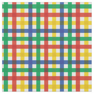 Rood, Blauw, Groen & Geel Zomer Rainbow Plaid Stof