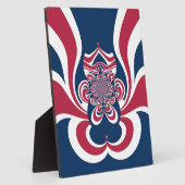 Rood Blauw Kaleidoscoop Art Print Fotoplaat (Zijkant)