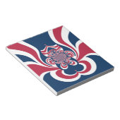 Rood Blauw Kaleidoscoop Art Print Notitieblok (Schuin)