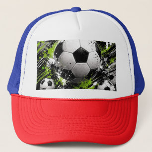 rood blauw kleur pet voet bal ontwerp