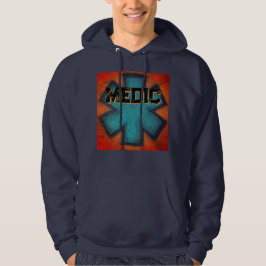 Rood/Blauw Mannen Hoodie