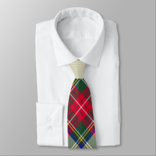 Rood Blauw Plaid Kerst stropdas