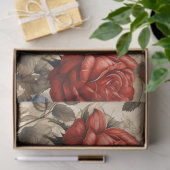 Rood & Blauw Rozen  Geïnspireerd Decoupage Tissuepapier (Geschenk)