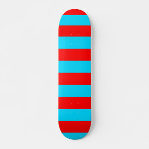 Rood Blauw Strepen Design Skateboard