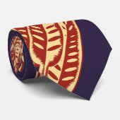 Rood-blauw Stropdas (Opgerold)