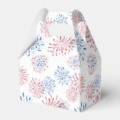 Rood Blauw Vuurwerk Firecracker 4th van Juli Feest Bedankdoosjes (Achterkant)