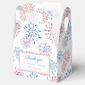 Rood Blauw Vuurwerk Firecracker 4th van Juli Feest Bedankdoosjes (Geopend)