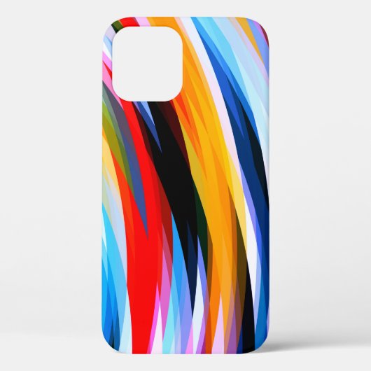 Rood Blauw, zwart Case-Mate iPhone Case (Achterkant)