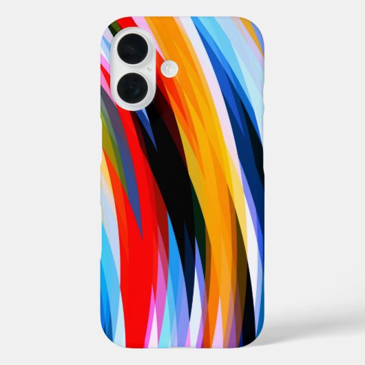 Rood Blauw, zwart Case-Mate iPhone Case (Achterkant)