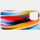 Rood Blauw, zwart Case-Mate iPhone Case (Achterkant (horizontaal))