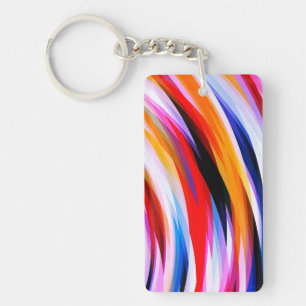 Rood Blauw, zwart Sleutelhanger