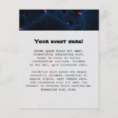 Rood blauwe cellen Fractal Art Flyer (Voorkant)