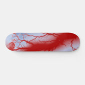 Rood bliksembord skateboard (Horizontaal)
