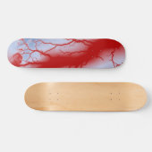 Rood bliksembord skateboard (Horizontaal)