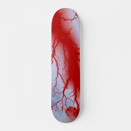 Rood bliksembord skateboard (Voorkant)