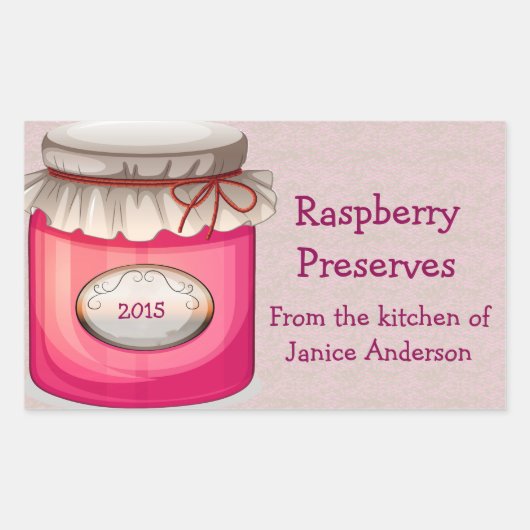 Rood bliksetiket voor vormgeving rechthoekige sticker (Voorkant)