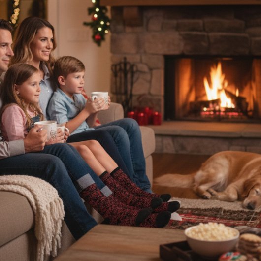 Rood Bloemen patroon op zwart Sokken