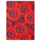  rood bloemenpatroon klembord (Achterkant)