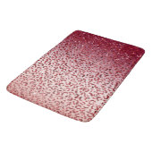 Rood Blush Roze glitter Sparkle Leopard Print Badmat (Gekanteld)