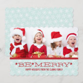 ROOD BLUW, WEES BLIJ | KERSTKAART (Voorkant / Achterkant)