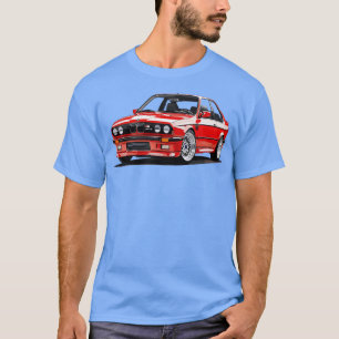 Rood BMW M3 E30 T-shirt