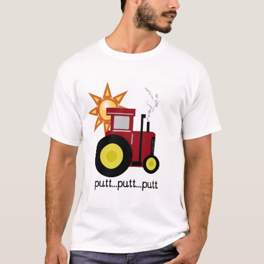 Rood Boerderij Tractor T-shirts en cadeaus (Voorkant)