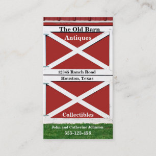 Rood Boerderij Visitekaartje van de scheurdeur