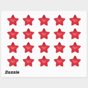 Rood Bokeh-ontwerp, sjabloon voor lapelspeld Ster Sticker