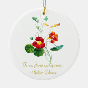 rood botanisch minimaal vintage voor haar keramisch ornament