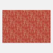 Rood botanische bessen Gift Wrap Inpakpapier Vel (Voorkant 3)